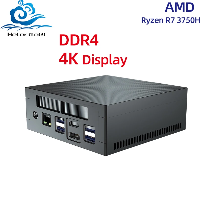 Портативный персональный мини-компьютер AMD R7 3750H/3150U PC 2LAN DDR4 память DP RJ45 NVME Bluetooth