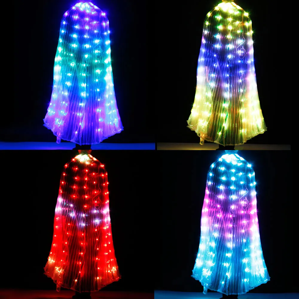 Alas Led para Adultos, Alas en Forma de Mariposa Led Isis Wings Glow Light  Up Trajes de Danza del Vi BANYUO