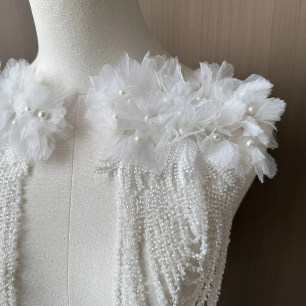 Gorgeous Design Nail Bead Tassel Decoration Luxury Delicate Shoulder Adornment Fashion Shoulder Tassel Dress Matching