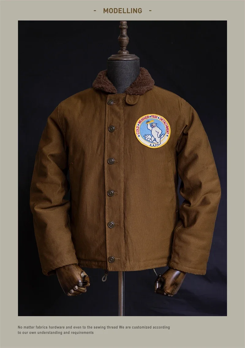 Red Tornado Naval N-1 Deck Jacket Jungle Cloth Shell Alpaca