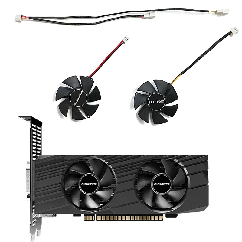dc 12v 0.19a Gpu Ventilador de Refrigeração para Gigabyte Gtx 1650 Gtx1650 d6 oc Magro 4g Cartão Refrigerador Peças 45 mm Fd1250-a 1042a6fl