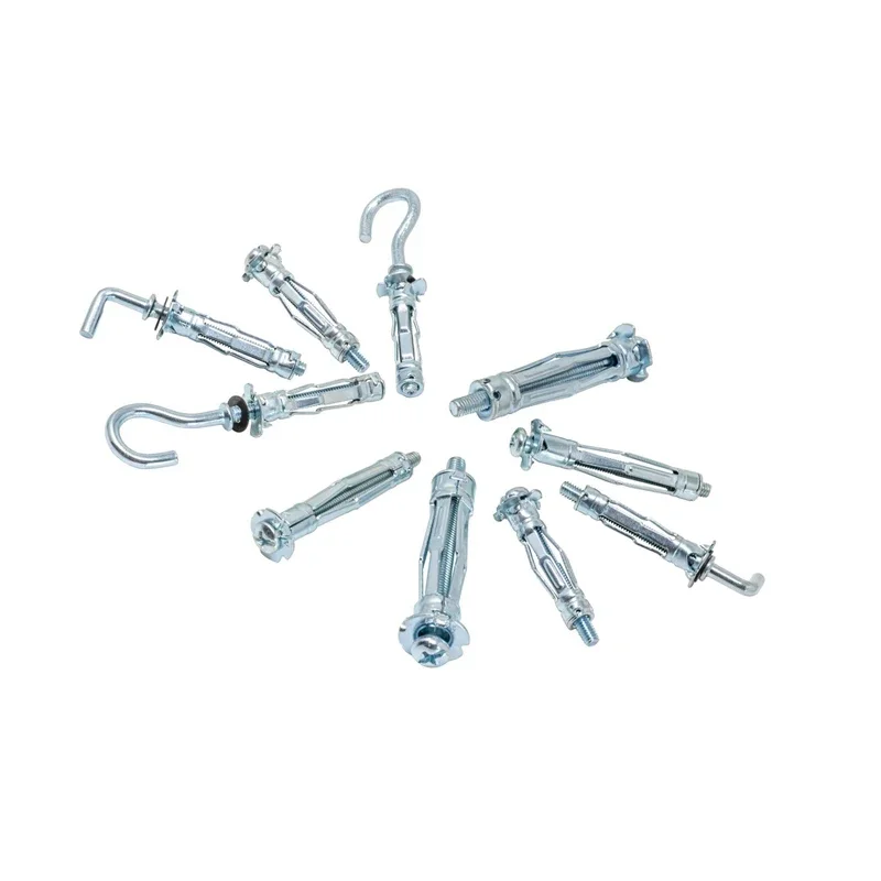 Hollow Drive Wall Anchor Screws, Heavy Duty Metal Setting Tool, Molly Bolt Anchors Gun Kit, Steel Nails Guns, 62Pcs