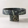 Nordic Green Marble Fruit Bowl Home Decoration 6