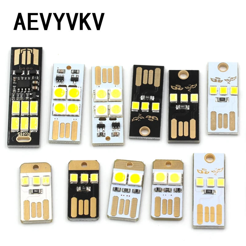 Mini Super Bright USB Power LED Keychain Night Light For Laptop PC Powerbank Keyboard