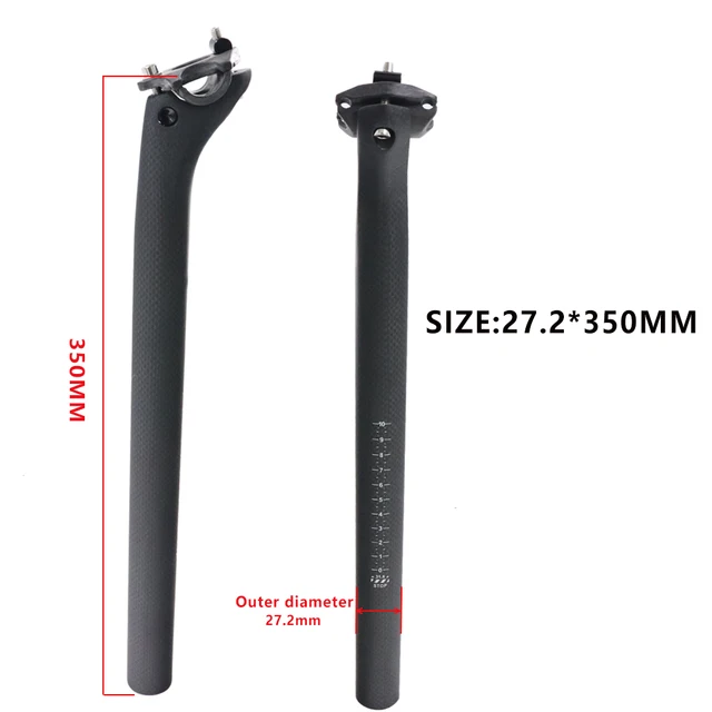 Dropper Post No Logo Carbon MTB Seatpost Offset 25mm Mountain Bike