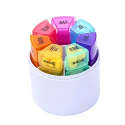 Weekly 28 - Compartment Pill Organizer for Daily Medication and Vitamin Storage (1PC)