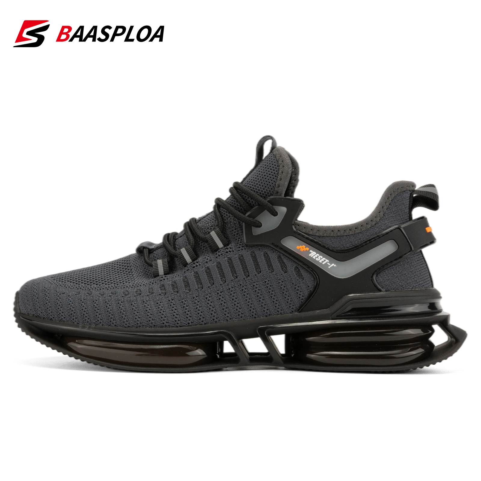 

Baasploa 2022 New Men's Casual Shoes Comfortable Knit Shoes Breathable Tenis Shoes High Quality Male Sneakers