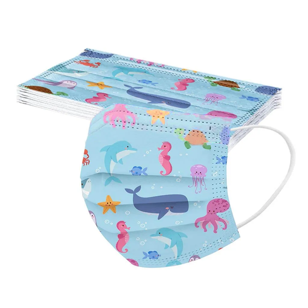 Children'S Mask Disposable Face Mask Industrial 3-Layer Face 50pc Cubre Bocas Desechables Disposable Mouths Covers маски