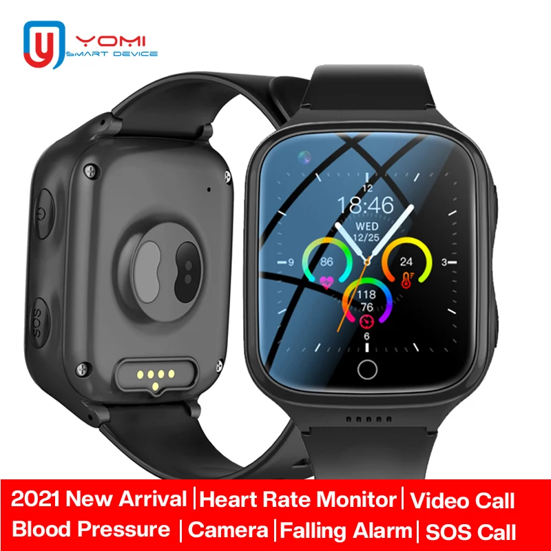 

Waterproof Smart Watch Men Elderly 4G Heart Rate Blood Pressure Monitor SOS Call 2-way Call Phone Watch reloj inteligente hombre