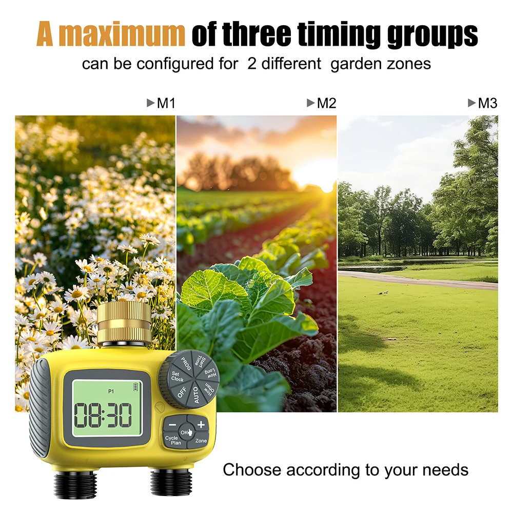 1/2/3/4-Outlet Automatic Irrigation Programmer Timer