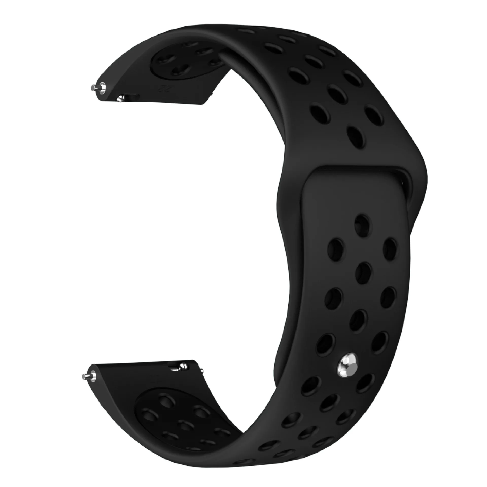 22mm Silicone Strap Band Bracelet for Sports Watches - Universal Wristband Accessories