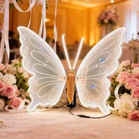1pcs LED Outdoor Simulation Dynamic Static Butterfly Lights Holiday Party Home Christmas Decorations 2