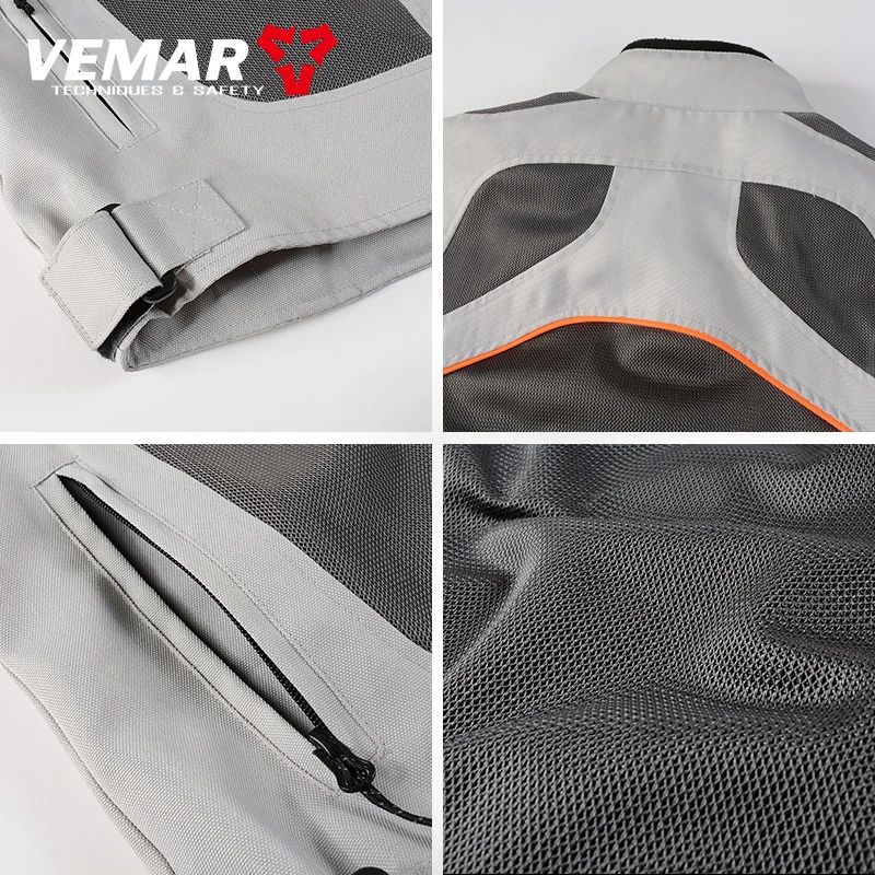 Motorcycle Jacket Men Motocross Motorbike Racing Summer Breathable Reflective Protective Gear motorcycle clothing
