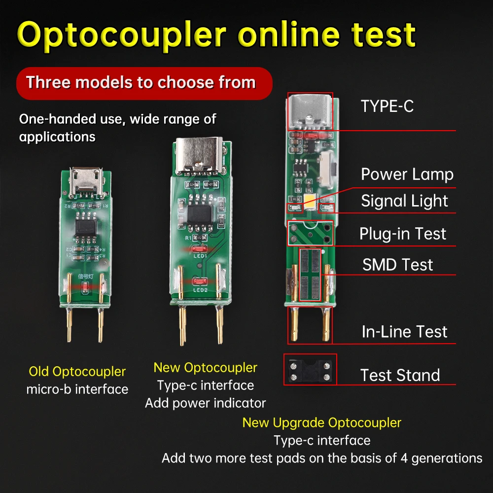 Optocoupler Tester Electronic Repair Optocoupler Test Board Four-Pin In-Line 3.0/4.0/5.0/6.0 Generation