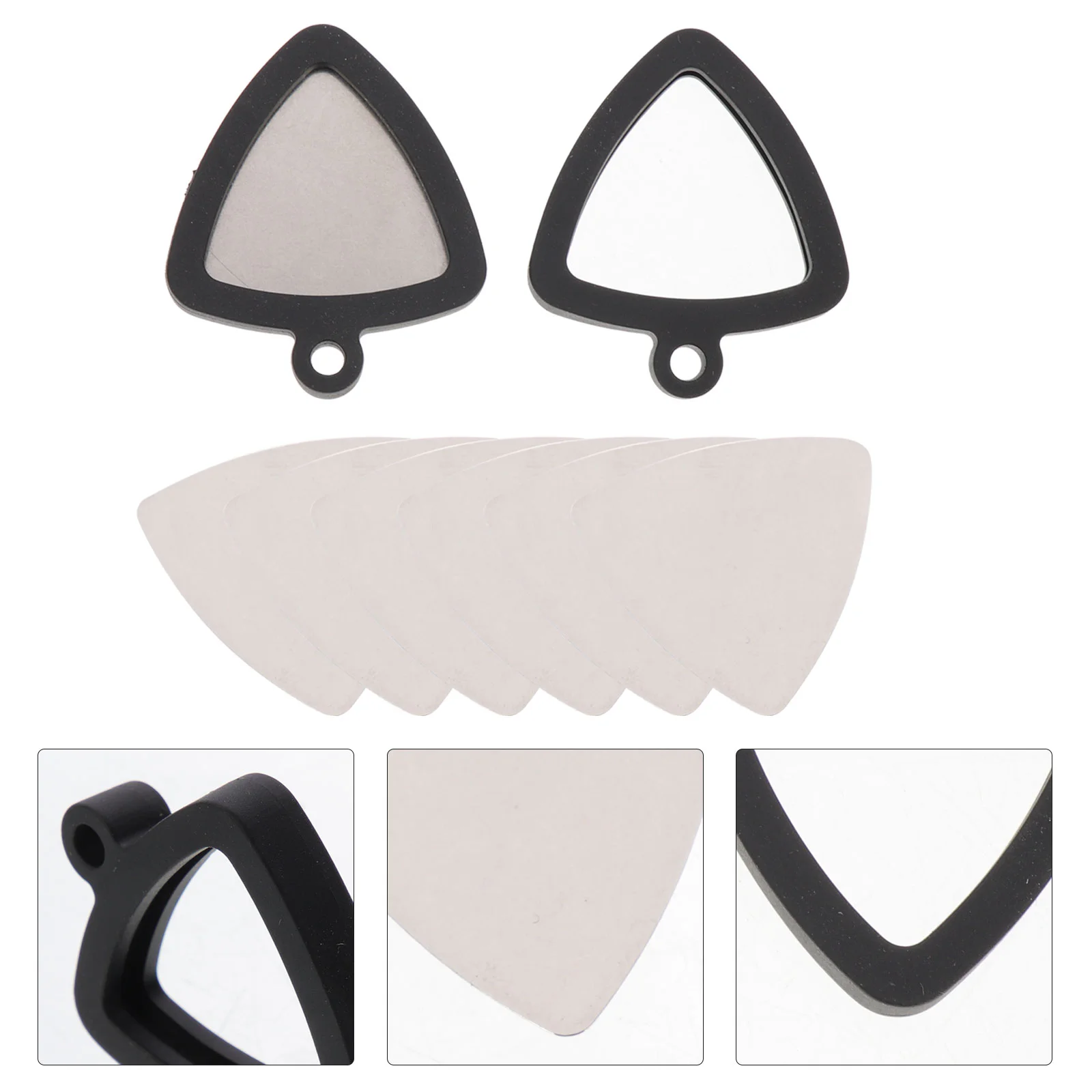 

Of Silicone Picks For Guitar Stainless Steel Picks On Both Sides With Picks Sound Music Picks FM Guitar Accessories
