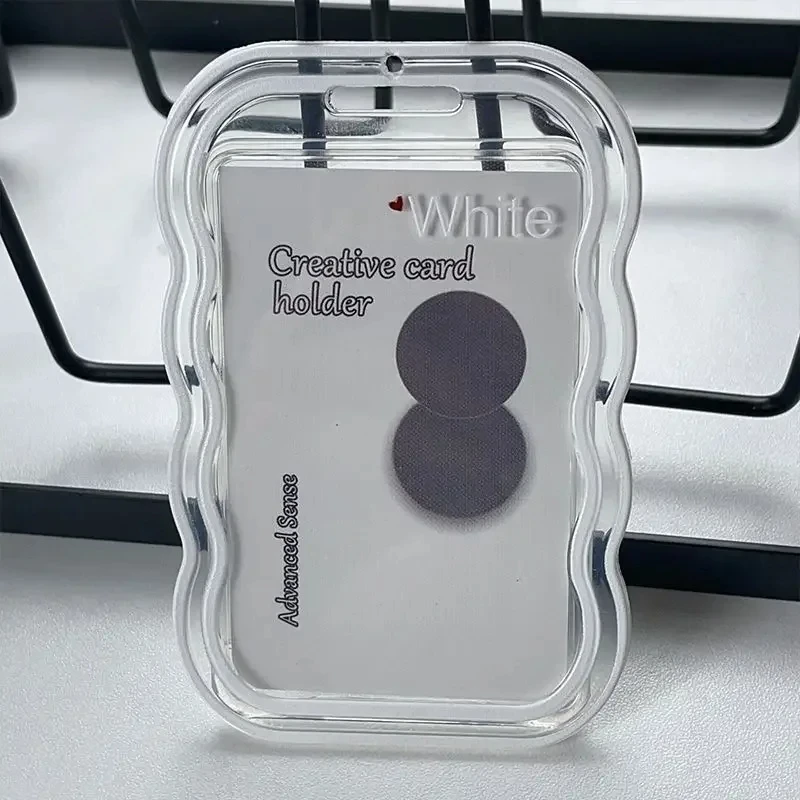 Creative Design Kpop Photocard Holder Transparent Card Holder Keychain Photo Sleeves Bus Card Student Card Case Photo Protector 3