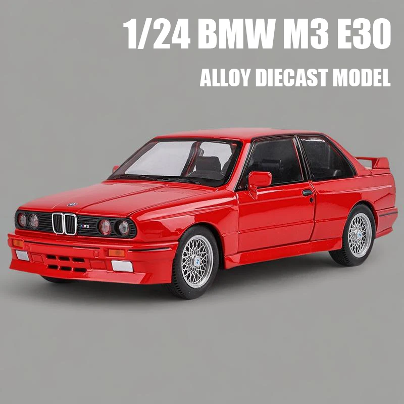 1:24 BMW M3 E30 Alloy Sport Racing Car Model Diecast Metal