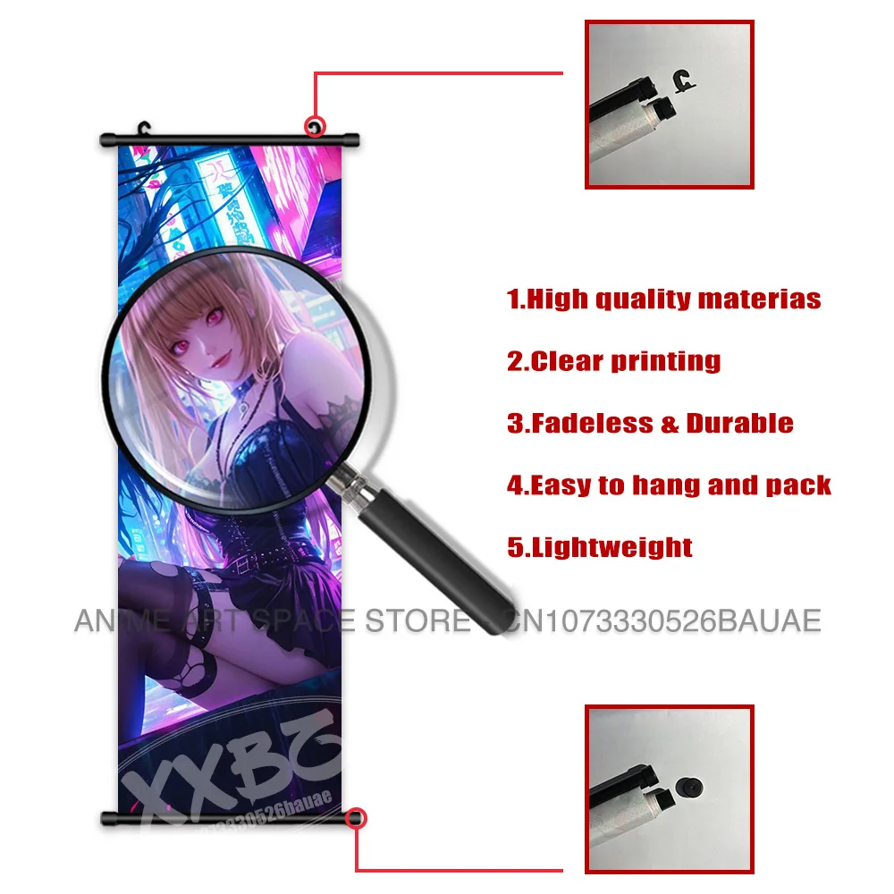 Death Note Anime Nostalgia Hanging Poster - Home Decoration Wall Art Mural Featuring Yagami Light and Ryuk