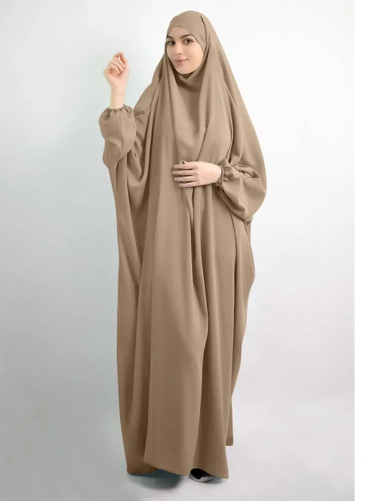 

Hooded Abaya Dress Muslim Women Prayer Garment Long Khimar Hijab Robe FullCover Ramadan Gown Abayas Islam Clothes Niqab Djellaba