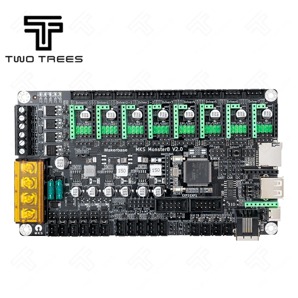 3D printer main board MKS Monster8 V2.0 voron main control 8-axis integrated control board