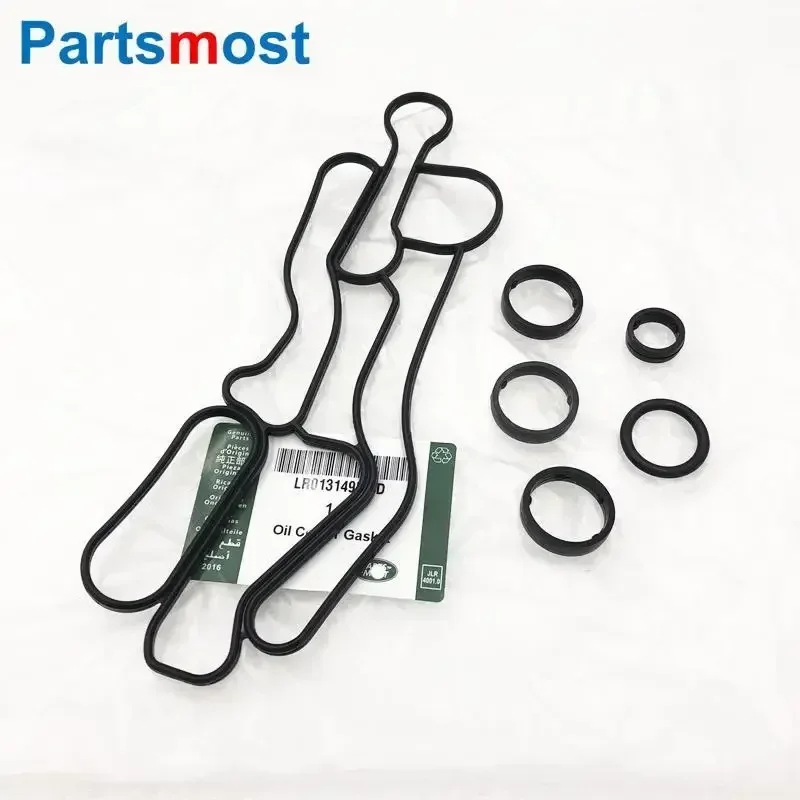 O'RING GASKET SET OF OIL COOLER LR013149 LR040738 LR061969 for LAND ROVER DISCOVERY 4 RANGE ROVER SPORT 3.0 V6 LR013151 161 162 oil cooler gasket
