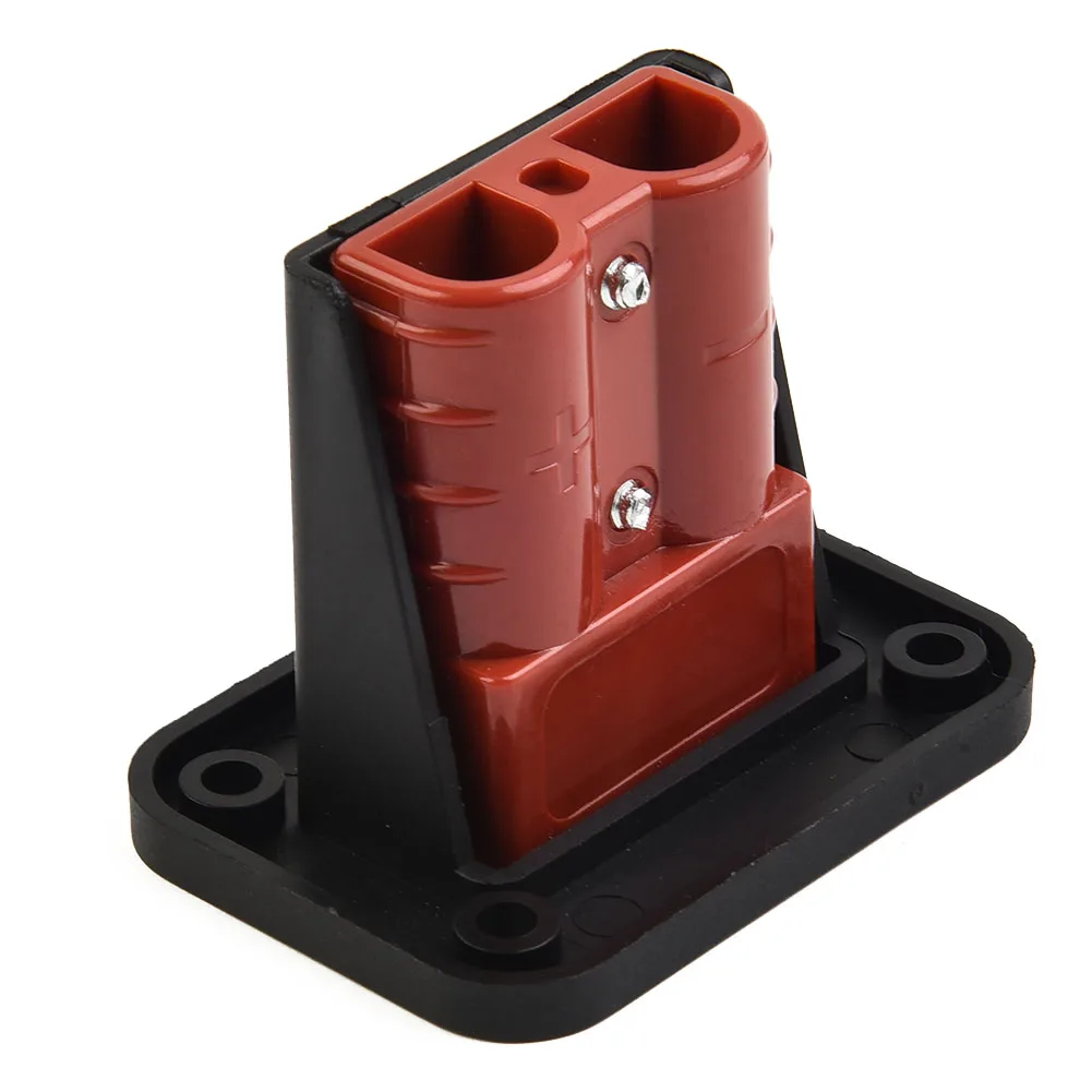 Twin Dual Flush Mount 50 Amp For Anderson Plug Mounting Bracket Caravan Trailer Truck For Anderson Connection Plug Connector 1pc