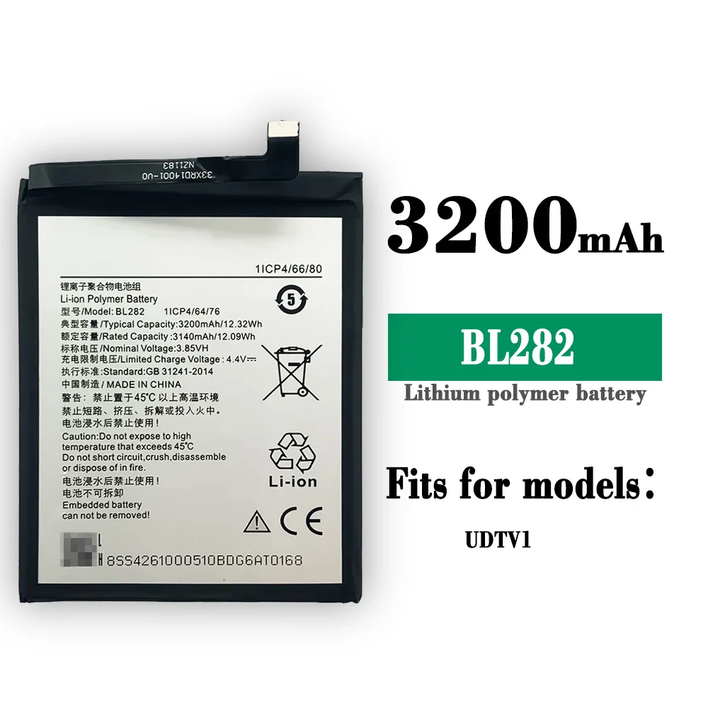 

100% High Quality Replacement Battery For LENOVO UDTV1 BL282 3200mAh Mobile Phone Built-in New Lithium Batteries