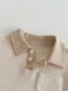 Summer Baby Clothes Set Turn Down Collar T-shirt And Shorts 2Pcs For Boys Toddler Tracksuit Outfit 5