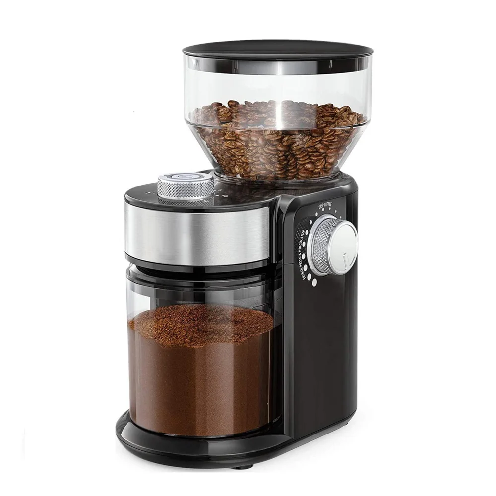 Electric Coffee Grinder Burr Grinders Flat Wheel Coffee Grinding