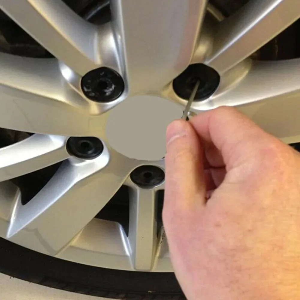 20Pcs 17mm Auto Tyre Screws Car Wheel Cover Hub Nut Bolt Covers Cap for Volkswagen Golf MK4 Exterior Protection Accessories