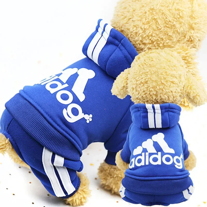 Adidog Clothes Small Dogs Warm Puppy Cat Coat Sport Overalls Dogs Chihuahua French Bulldog Clothing Outfit Autumn Winter