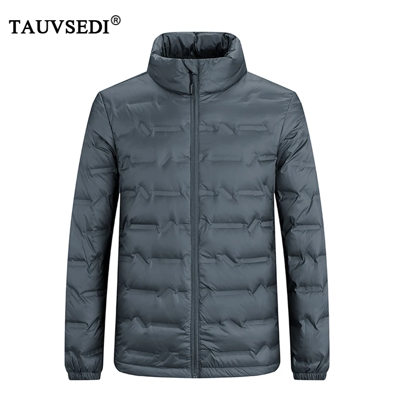Winter Men Casual Windproof Padded Duck Down Parkas Coat Man Thick Stand Collar Parka Jacket Male Overcoat Outwear Plus Size 6XL