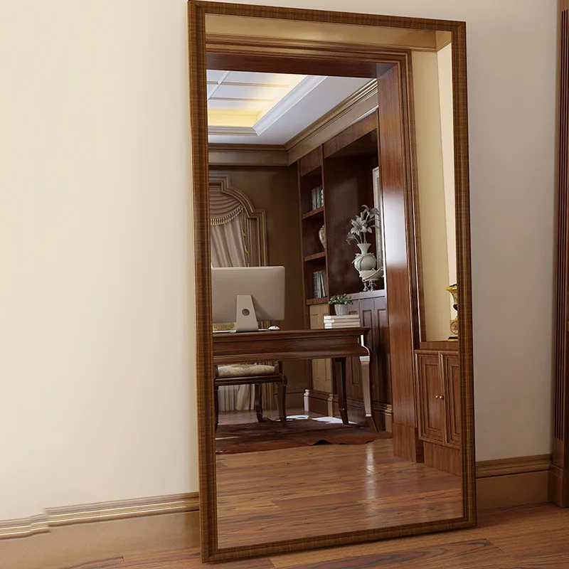 

Nordic Wall Mirror Art Vintage Design Antique Home Mirror Rectangle Full Length Espejo Cuerpo Entero Decoration Living Room