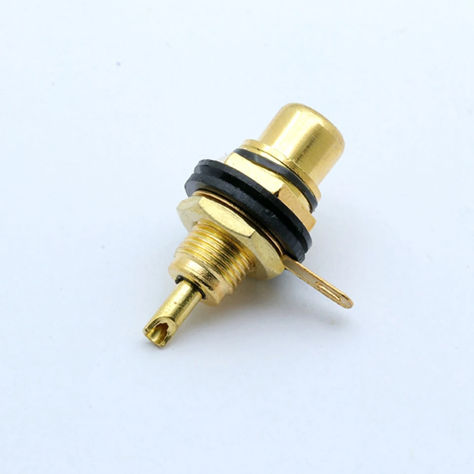 10 Pack Gold Plated RCA Female Jack Connectors