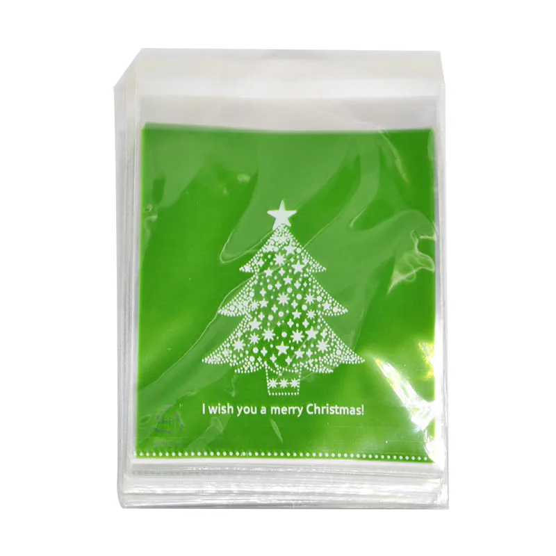 Sacchetti Regalo Di Natale 50 Pezzi – Plastica Con Babbo Natale, 23x8,5 Cm, Con Adesivi Inclusi - 2