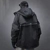 Fuction Tactical Jackets Multi Pokcets Hooded Coat Men Techwear Jackets Windbreaker Black Oversized Harajuku Jackets Outwear 3
