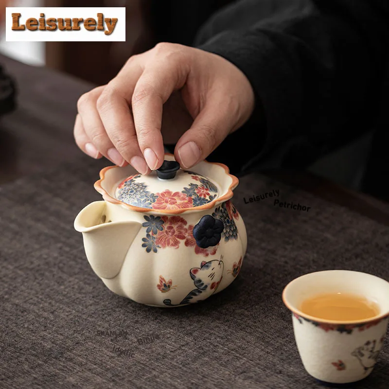 Mineral Rocks White Little Cat Tea Set Complete Set Ancient Tea Ceremony Set Tea Making Teapot And Tea Cup Set Cha Ornaments