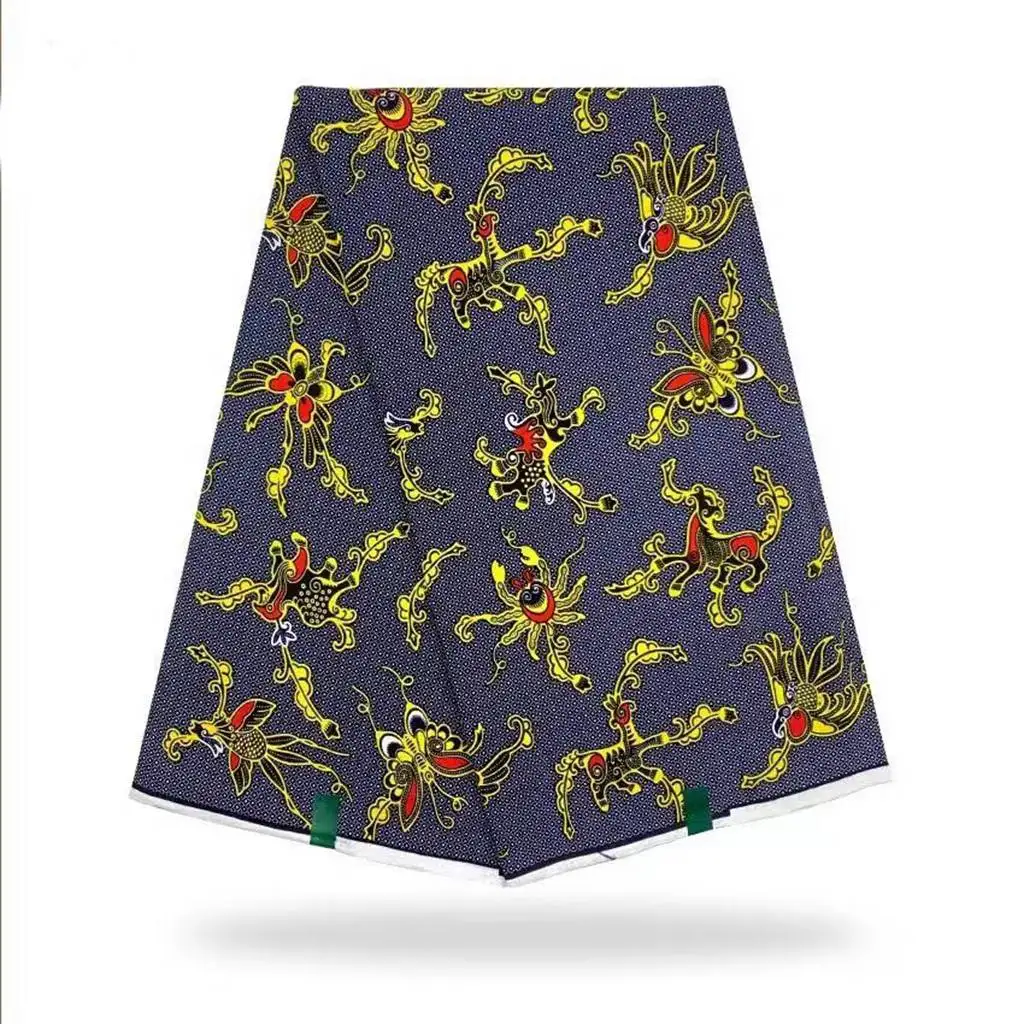 

Лидер продаж в Африканском классическом стиле, Высококачественная модная ткань с принтом Анкары и воском, 100% хлопок, мягкая ткань для шитья женских фотоплатьев