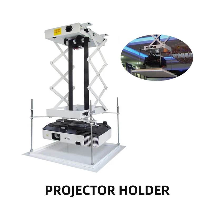 

70cm Motorized Lift Scissors Projector Ceiling Mount Lift Hidden Electric Telescopic Hanger Projector Machine