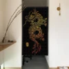 Traditional Chinese Dragon Door Curtain Japanese Style Doorway Curtain Kitchen Bedroom Partition Entrance Hanging Half-Curtains 2