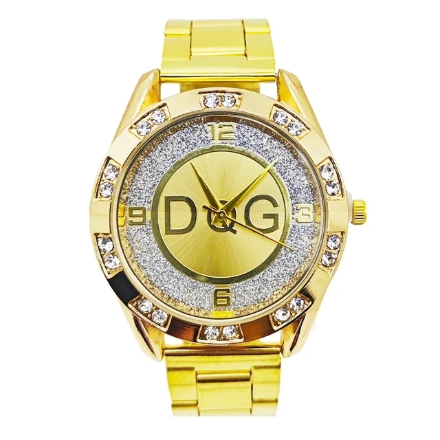 Womens Quartz Watch Fashion Luxury DQG Crystal Quartz Female Gold Silver Stainless Steel womens quartz watch womens watch quartz watch women watches