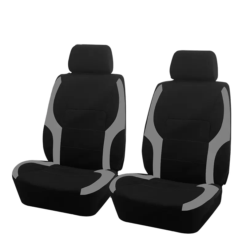 AUTO PLUS Sports Universal Polyester Car Seat Cover Set Fit Most Car Plain Fabric Bicolor Stylish Car Accessories Seat Protector - Image 17