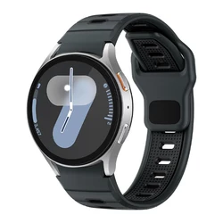 Seamless Silicone Sport Wristband - No - Gap Strap - Galaxy Watch 6 40mm (Coal black black)