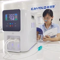 เครื่องผลิตน้ำไฮโดรเจนทางการแพทย์ 1500 มล. เครื่องสูดดมไฮโดรเจน H2 O2 HHO แบบสองช่องทาง อุปกรณ์ช่วยหายใจด้วยไฮโดรเจน 6