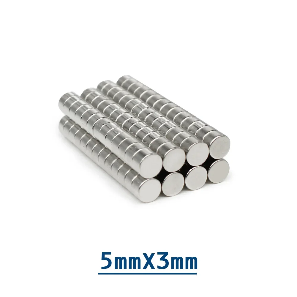 10/20/50/100/200/500PCS 5×3 Small Round Powerful Magnet 5mm x 3mm Neodymium Search Magnet 5x3mm Permanent Magnets Strong 5*3