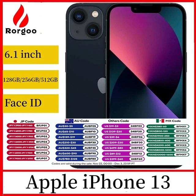 Apple Iphone 13 128gb 256gb 512gb Rom Original Unlocked A15 Chip Ios 5g Mobile Phone Face.jpg