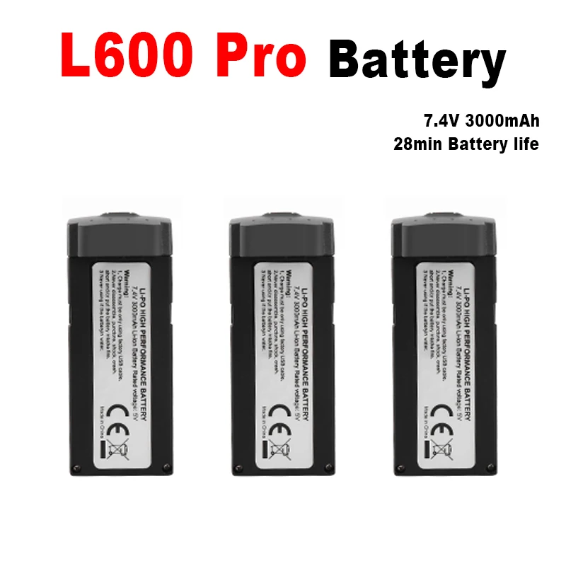Bateria Lyzrc L600 Pro 7.4v 3000mah 28min Duração da Bateria L600 Pro Dron Quadcopter Bateria Original L600 Pro Drone Acessórios