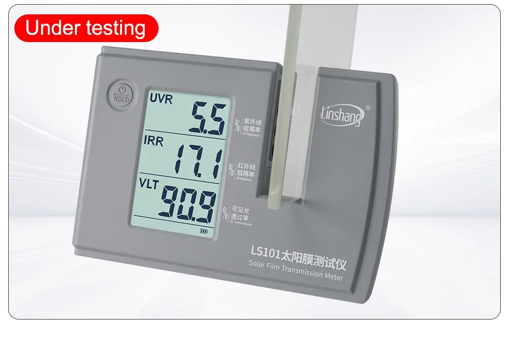 LS101 Window Tint Transmission Meter IR UV Visible Light Transmittance Detection