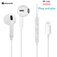 Type c Wired Earphones Cable Earbuds for Apple Lightning Headphones for Iphone 5 6 8 7 Plus X XS MAX XR 10 11 12 13 14 Pro 15 16 2