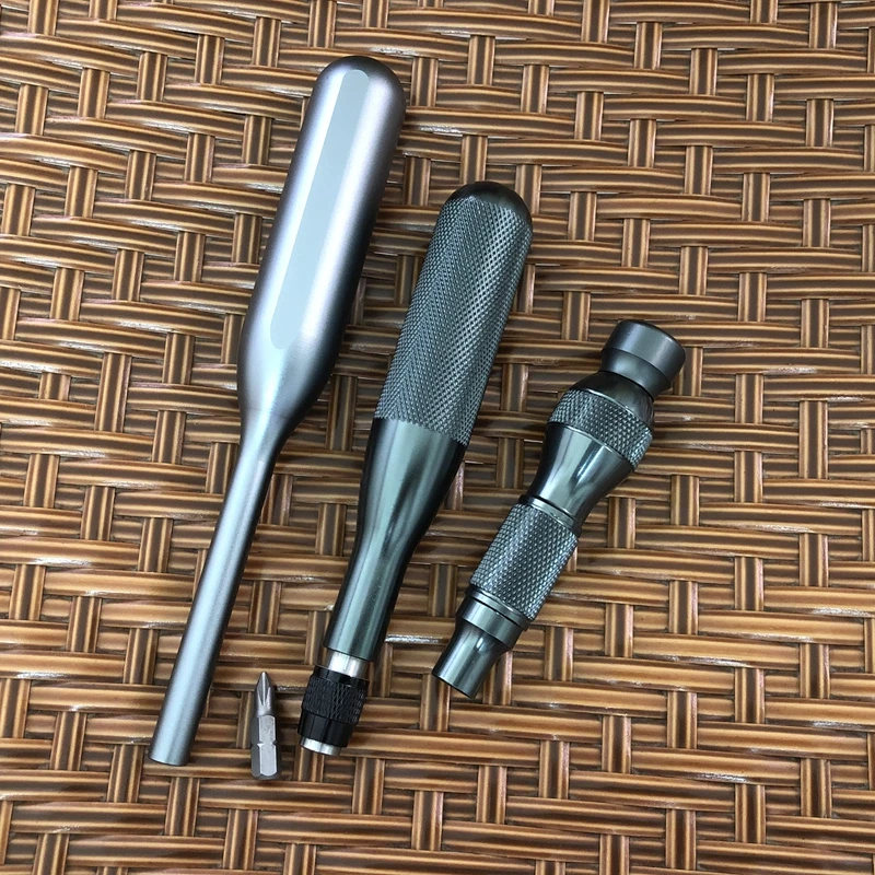 

6.35mm Aluminum Alloy Handle For Shank 1/4" Bits Comfortable ScrewDriver Holder Handles Hand Tools